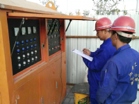 供熱管道電預熱施工現場